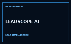 LeadScope AI lead intelligence cover.